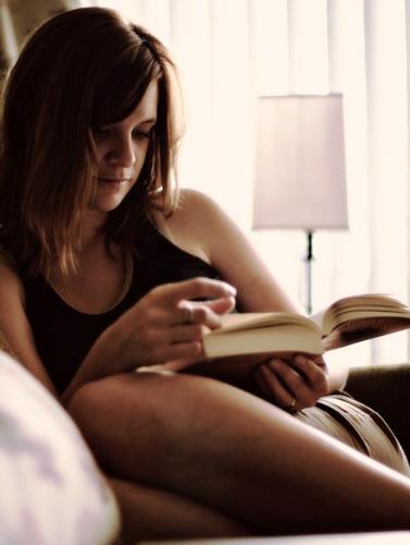 girl reading 5 - Beautiful girl reading a book.