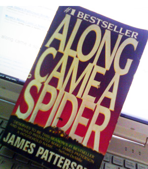 Along Came a Spider - A story by James Patterson  It is a detective story about a serial killer. In 2001 it was made into a movie starring Morgan Freeman