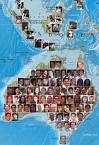 closer than we believe - picture of world map with a bunch of face portraits covering it