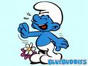 Smurf laughing - Remember those little blue guys. Here is a smurf laughing.