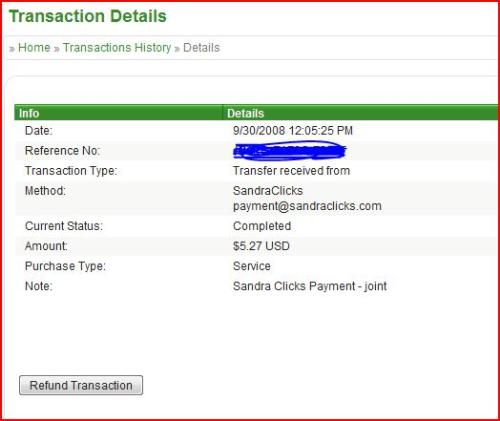 sandraclicks payment - Go to: http://www.sandraclicks.com/?ref=joint
This is the first instant payment i have received from them. Holler lolz. sandraclicks payment - Go to: http://www.sandraclicks.com/?ref=joint
This is the first instant payment i have received from them. Holler lolz.