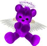 teddy bear Angel - Purple teddy bear angel