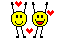 Execising - two Exercising smileys,gif