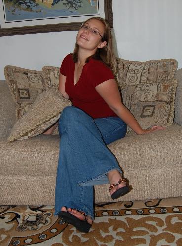 Getting over Fear of Photos - Silly pose makes it easier to let loved one snap a picture