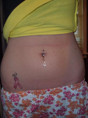 Breast cancer tattoo - My tribute tattoo for breast cancer sufferes