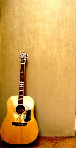 Acoustic Guitar - My Acoustic Guitar :) Bought it for my birthday. Simple guitar, not that expensive not that cheap.