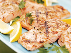 Grilled Salmon - One of the few fish dishes I enjoyed - delicious!