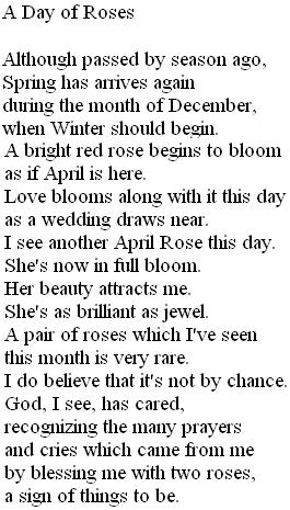 poetry - How I met April