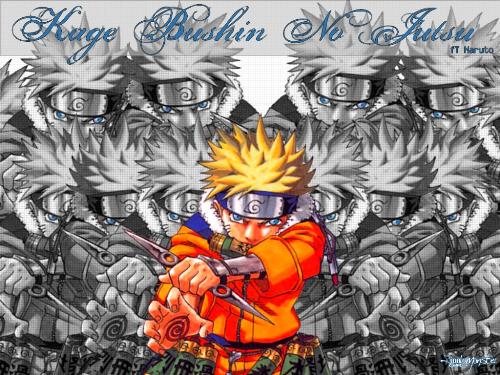 Naruto Shadow clones !! - In this photo you can see naruto's best jutsu !! The master of shadow clones he can make 1000 shadow clones in one instant !!