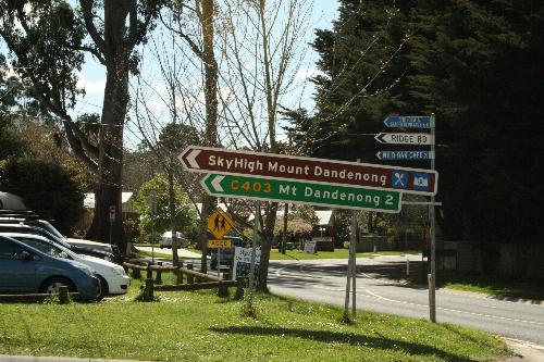 The Dandenongs - The Dandenongs road sign