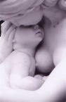 being a mom - Mother and child statue