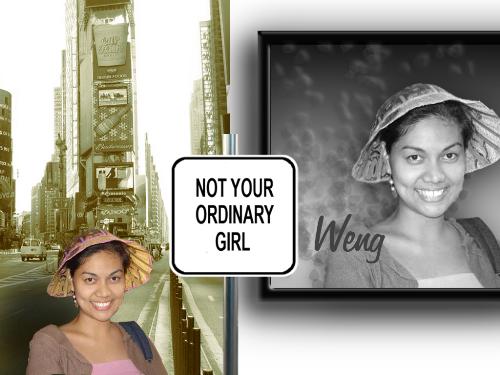 Not your ordinary girl - A gift from a good friend of mine...