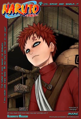 Gaara of the sand - You see gaara always carries that bag containing sand. This sand forms an ultimate defence for him during the battles !!