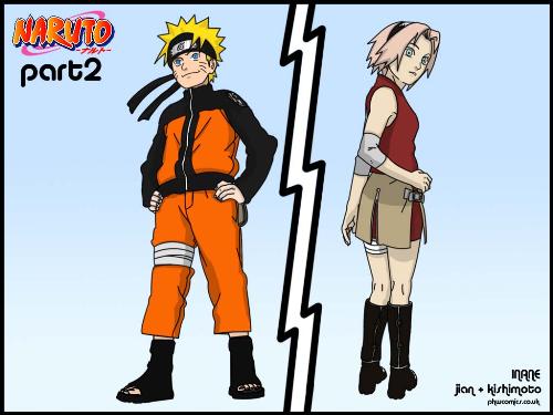 Naruto and Sakura - Naruto always loved sakura but unfortunately for him sakura loves sasuke !! It was really fun watch sakura going mad at naruto for his actions !!