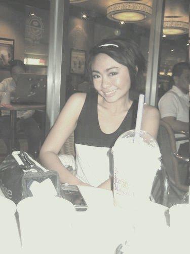 black n white - having coffee.. thinking if i should put creamer or just have it black..