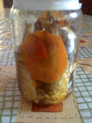 Spanish style sardines in a bottle - My hubby is so loco over this type of sardines. 