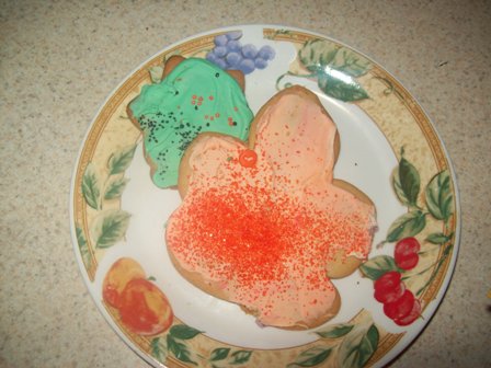Ali's cut out cookies - Autumn leaves cut out cookies made by my granddaughter