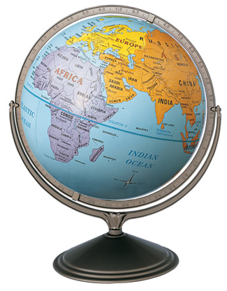 globe  - where you live on the globe