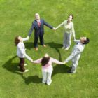 Circle of people -  An image of a circle of people.