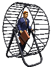Working - Working sometimes feels like being stuck in a hamster wheel