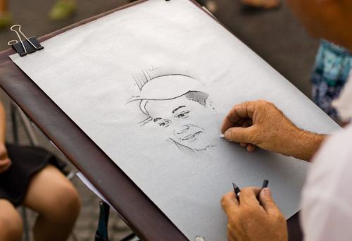 my sketched photo - i saw a man who has talent in sketching so i asked him to sketch my face.