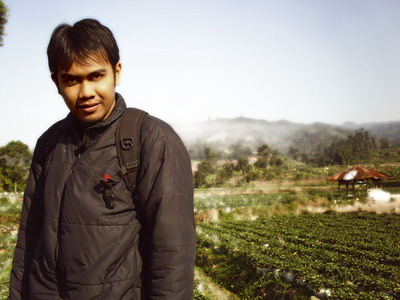 hi that's me - i'm standing in front of the beatifull strawberry garden