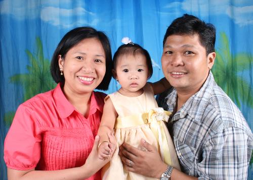our family - my hubby, me and my baby