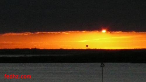 sunset in the West side - taken while outside the porch