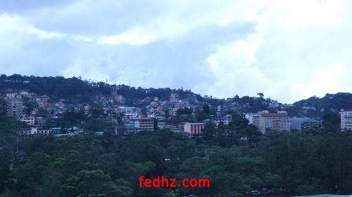 populated Baguio - shot from Baguio