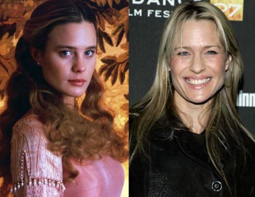 'Buttercup', Then and Now - A 'then and now' picture of Robin Wright. Then as Buttercup and how she looks now.