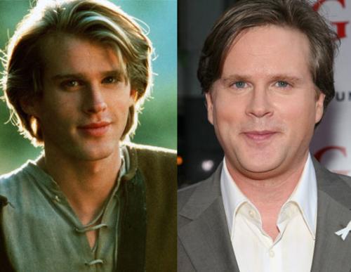 'Westley' - Then and Now - A now and then picture of Cary Elwes, today and from when he starred as Westley in the movie The Princess Bride