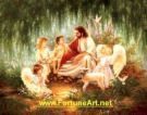 God - God with children in the garden