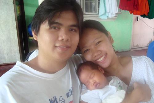 first family picture - taken on her 1st month birthday