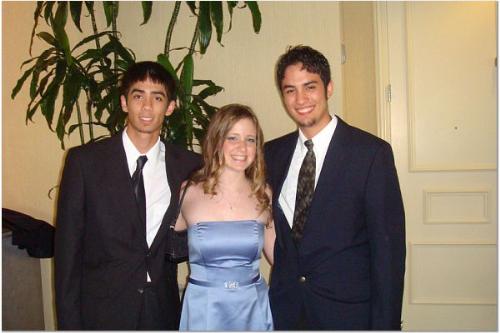 my niece and my boys - Wedding of my nephew
