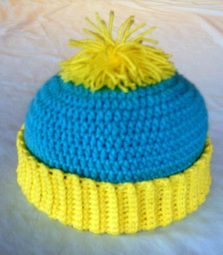Kewl hat - I made this hat for my husband, a South Park fan.