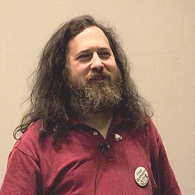 Richard Stallman(Father of opensource software) - A great philosopher.