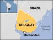 Map of Uruguay - It shows where Uruguay is located in South America.