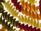 Colored Pasta - Tri-Colored Pasta makes beautiful Dishes