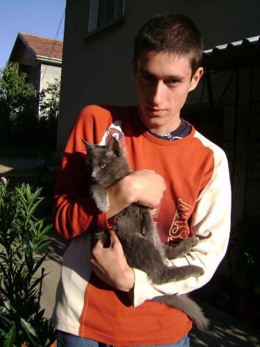 A picture of me  - Here i'm with my cat xD
