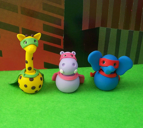 animal crime fighters - They are made out of clay