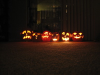 Halloween Pumpkins - My friends and I carved these pumpkins last year. We're all adults!