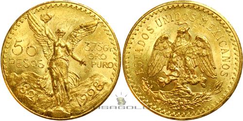 Gold coins - lovely gold Mexican coins
