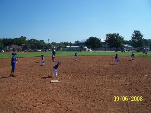 That's him playing third. - Such intensity for a four year old.