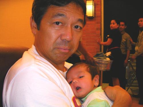 Keiji and Papa K  - father and son 