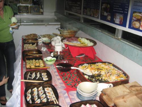 eat all you can buffet - Picture taken during an eat all you can blow out at Delica Japanese Restaurant