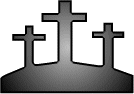 three crosseson the hill, religon - three crosses on the hill, religon