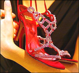 Ruby Slippers - these are the 'ruby slippers'  cost 1.8 million dollars.
