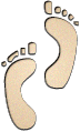 foot prints of two feet, tan feet in the sand - foot prints of two feet, tan feet, in the sand