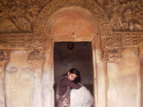 beautiful woman sitting.. - a beautiful girl in a picturesque surrounding...