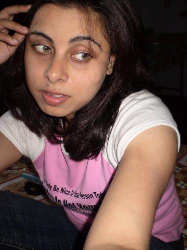 beautiful woman posing ... - t-shirt trying to be nice...